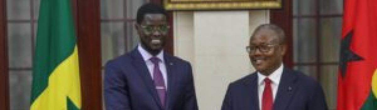 Senegal’s President Diomaye Faye Reaffirms Support for Guinea-Bissau During Historic State Visit