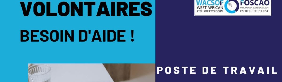 Coordinateurs de Programme Adjoints pour les Bénévoles